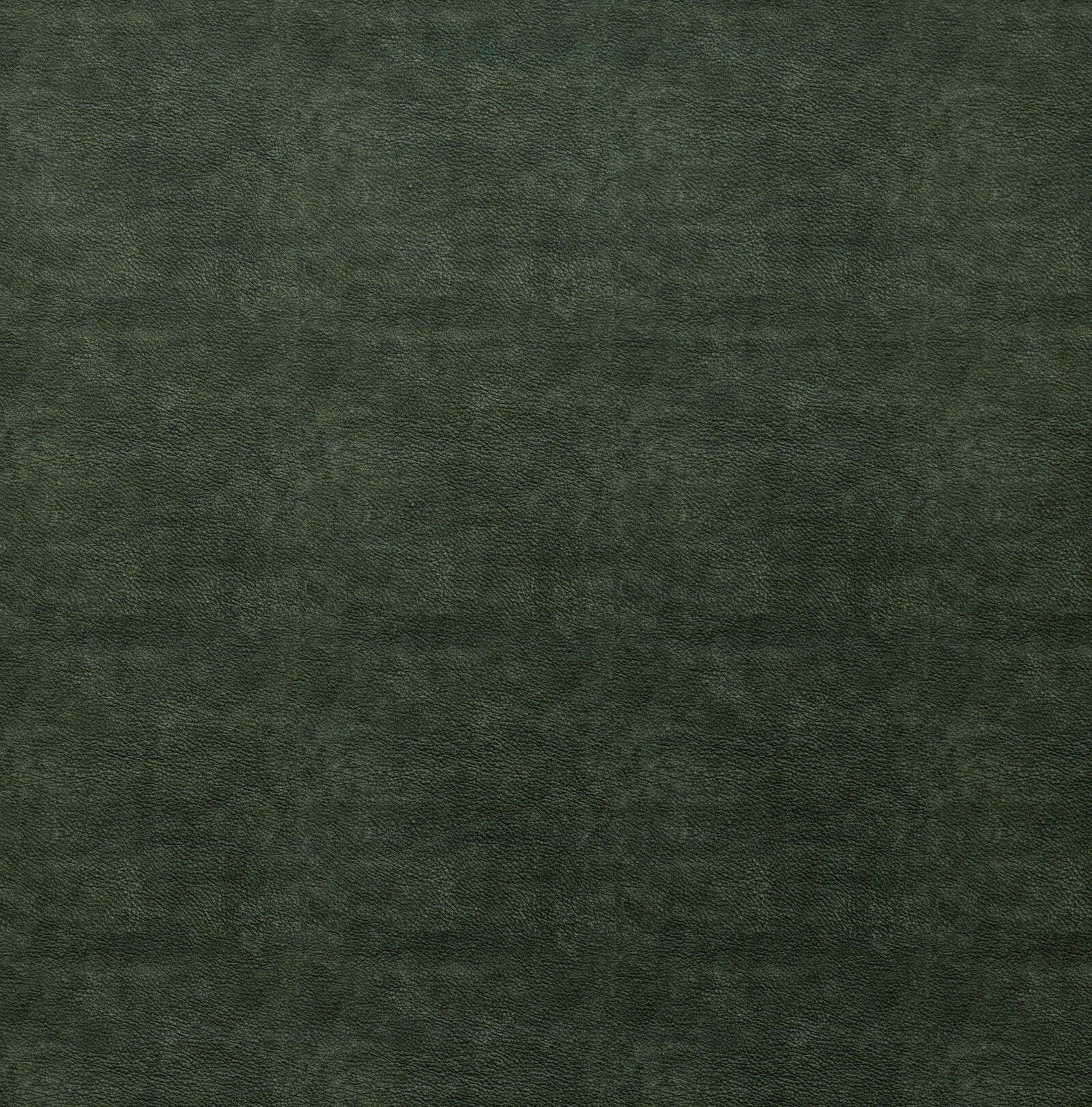 Dark forest green textured plain fabric swatch with a softly mottled surface