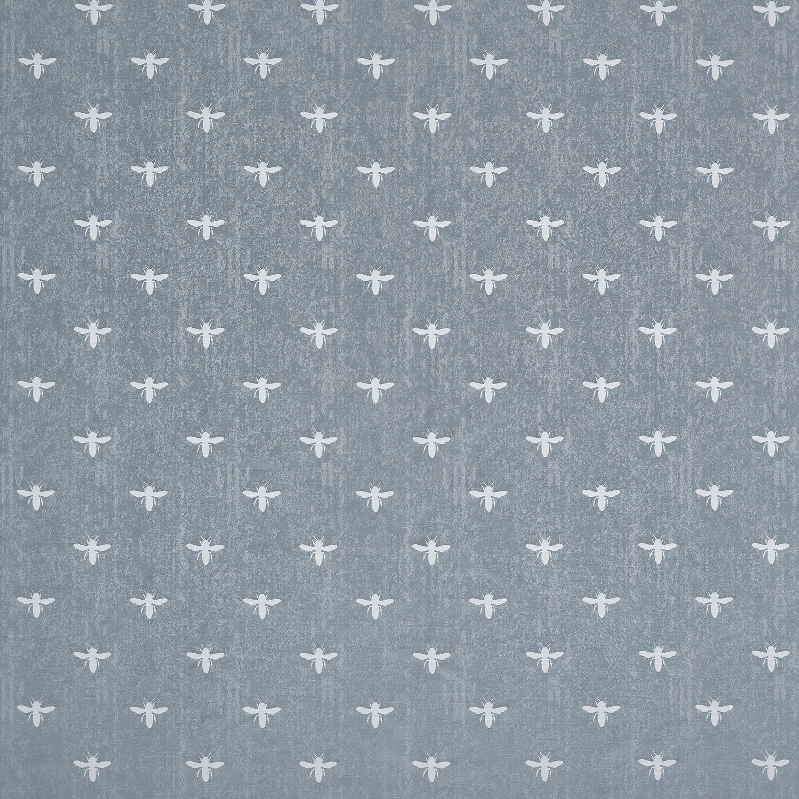 Small pale animal motif on a dusty ocean-blue textured ground
