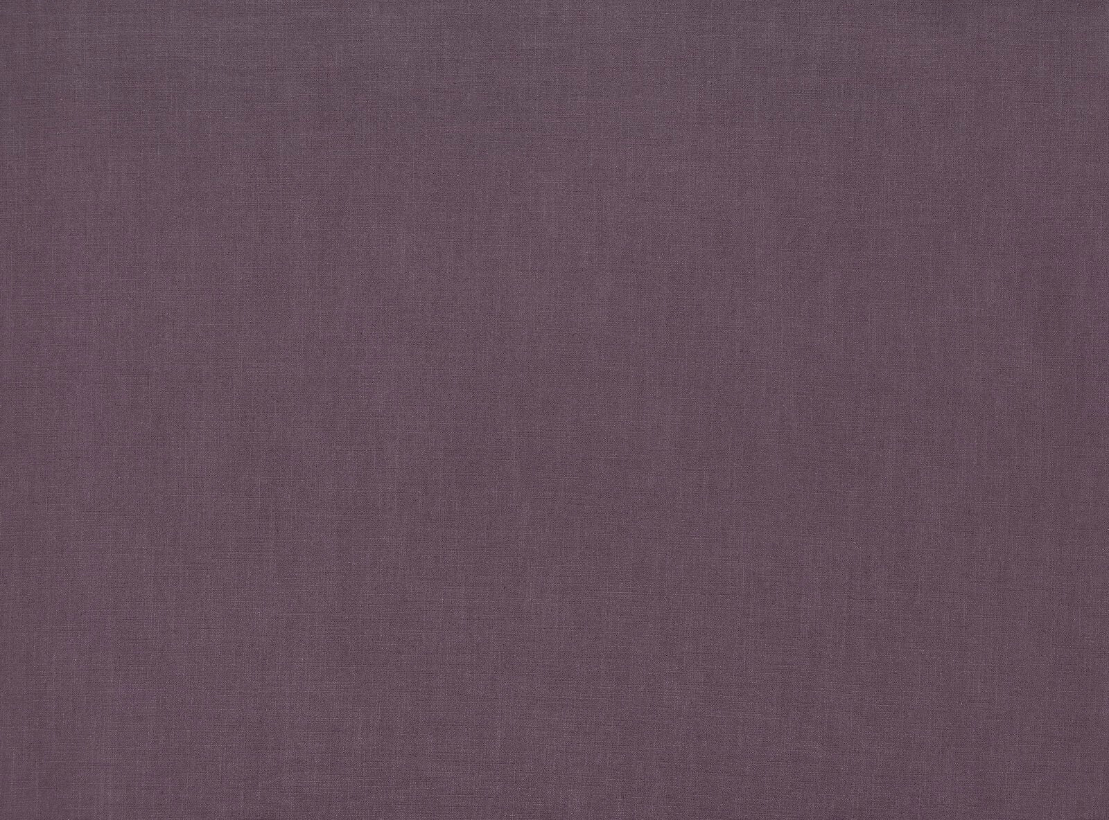 Close-up of a muted aubergine plain weave fabric with a soft matte finish