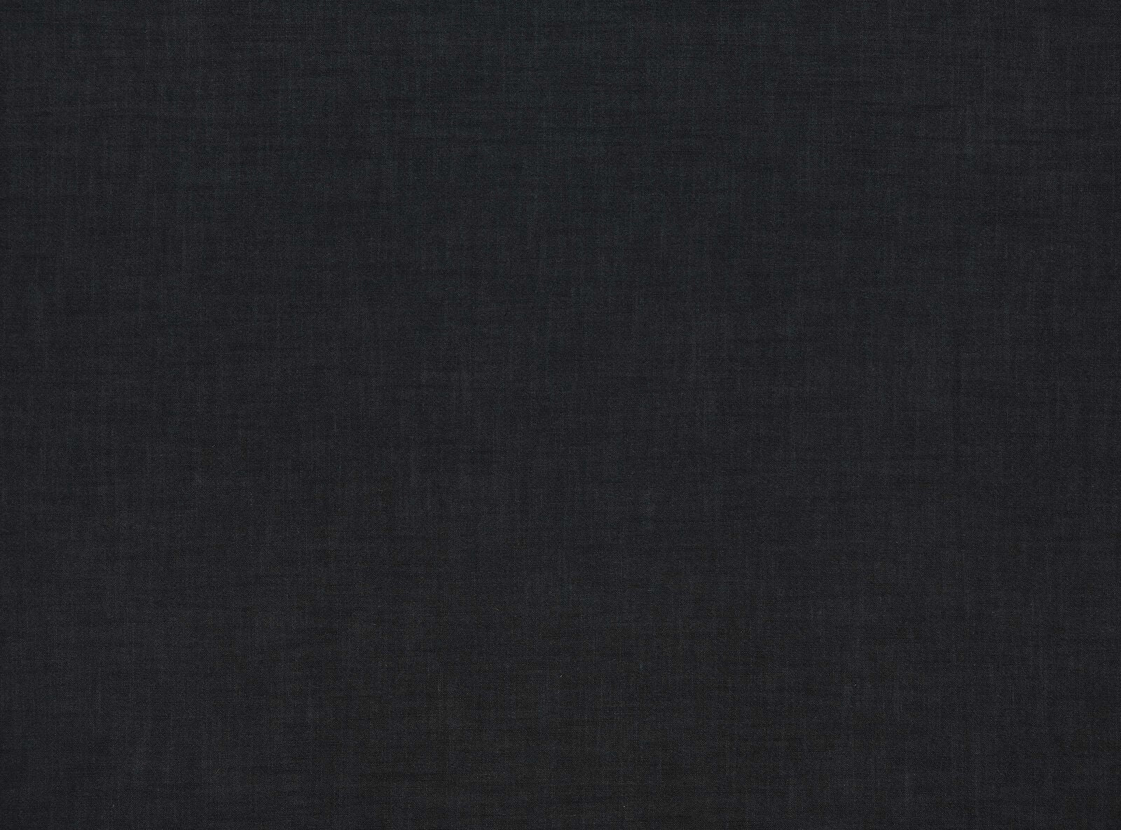 Deep charcoal plain woven fabric with subtle linen texture