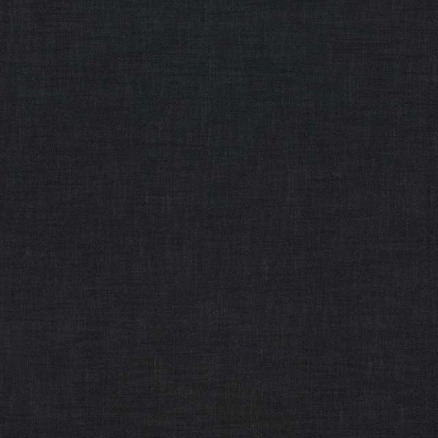 Deep charcoal plain woven fabric with subtle linen texture
