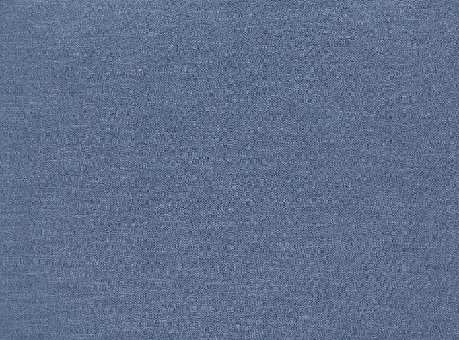Muted blue-grey plain woven fabric with a fine matte texture