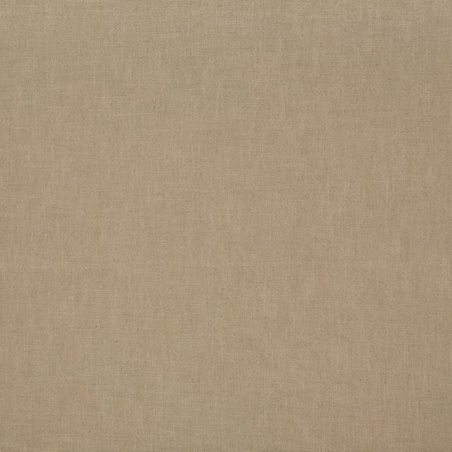Warm beige plain woven fabric with a subtle linen-like texture