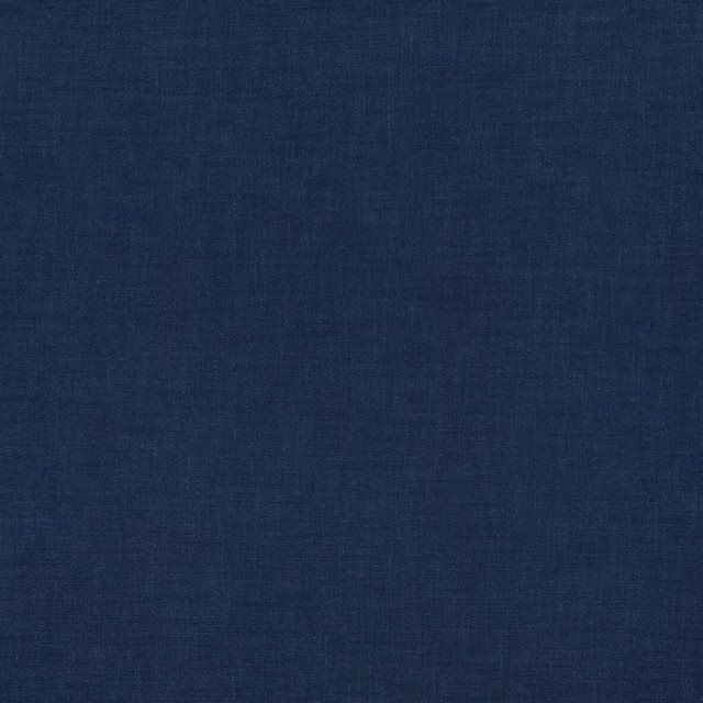Deep navy plain weave fabric with subtle linen texture and fine crosshatch