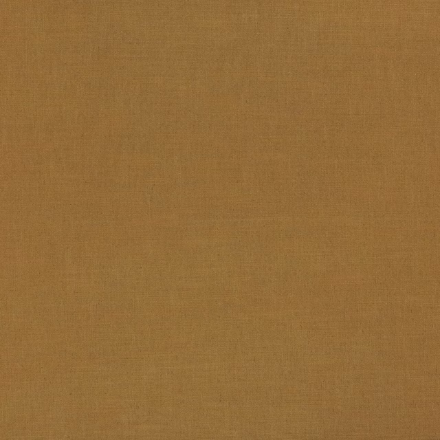Plain ochre-gold woven fabric with a soft linen-like texture