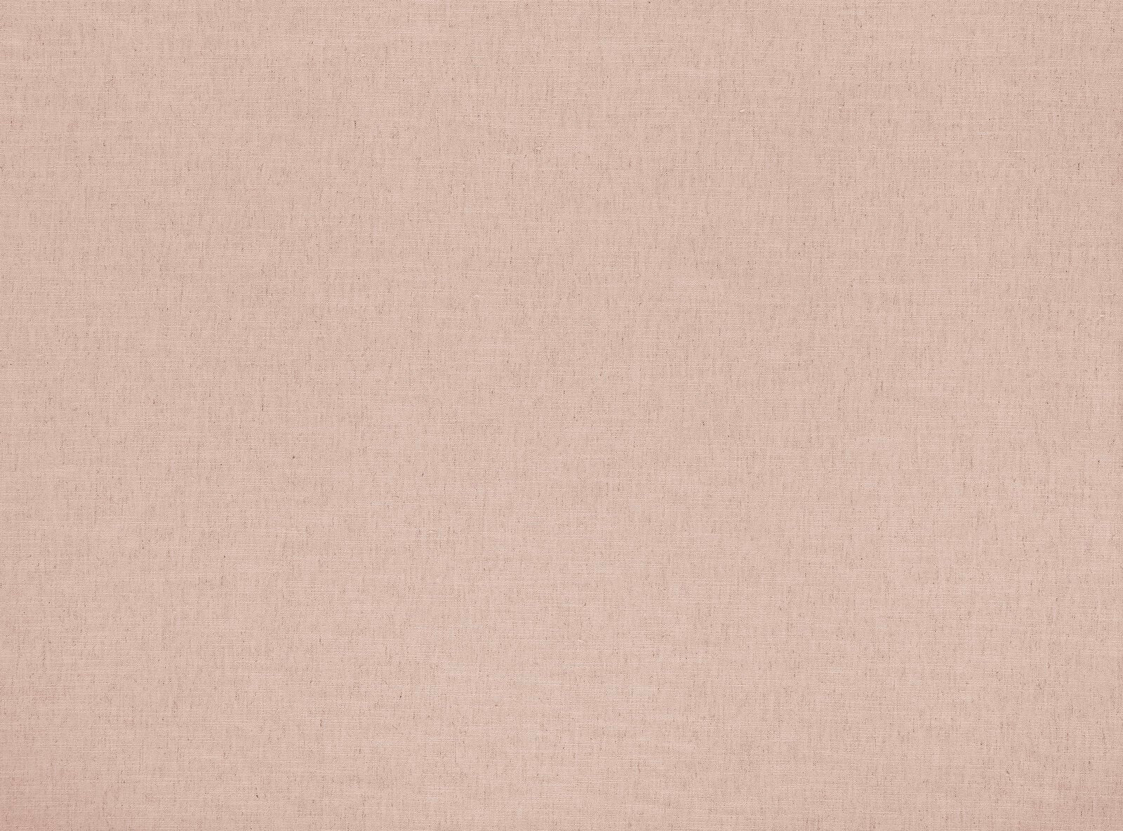 Soft shell-pink plain woven fabric with a fine linen texture
