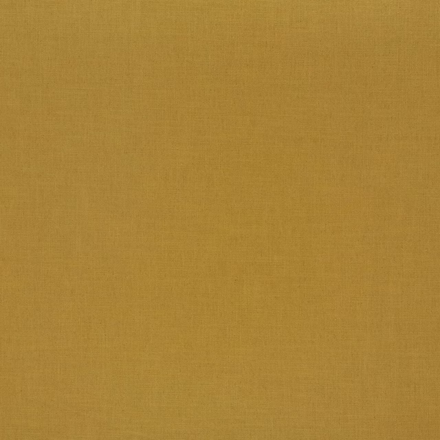 Soft mustard-gold plain woven fabric with a matte linen-like texture