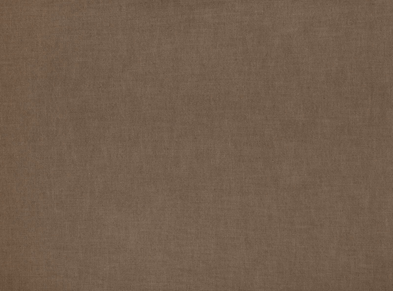 Warm toffee brown plain woven fabric with a subtle linen texture
