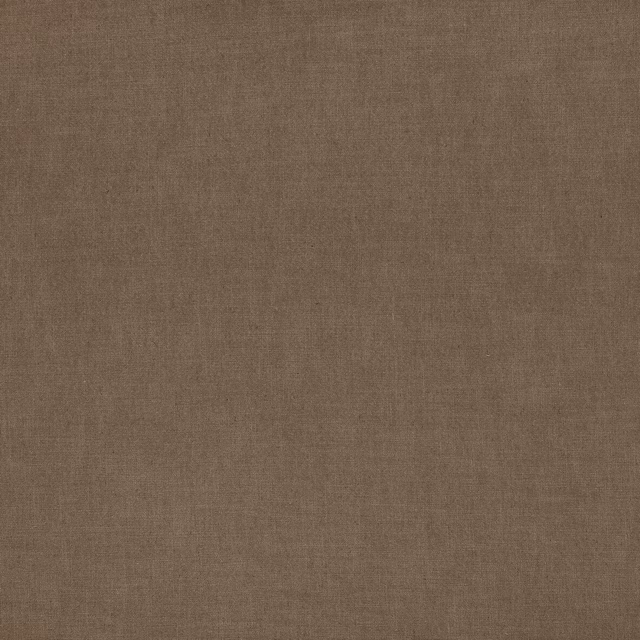 Warm toffee brown plain woven fabric with a subtle linen texture