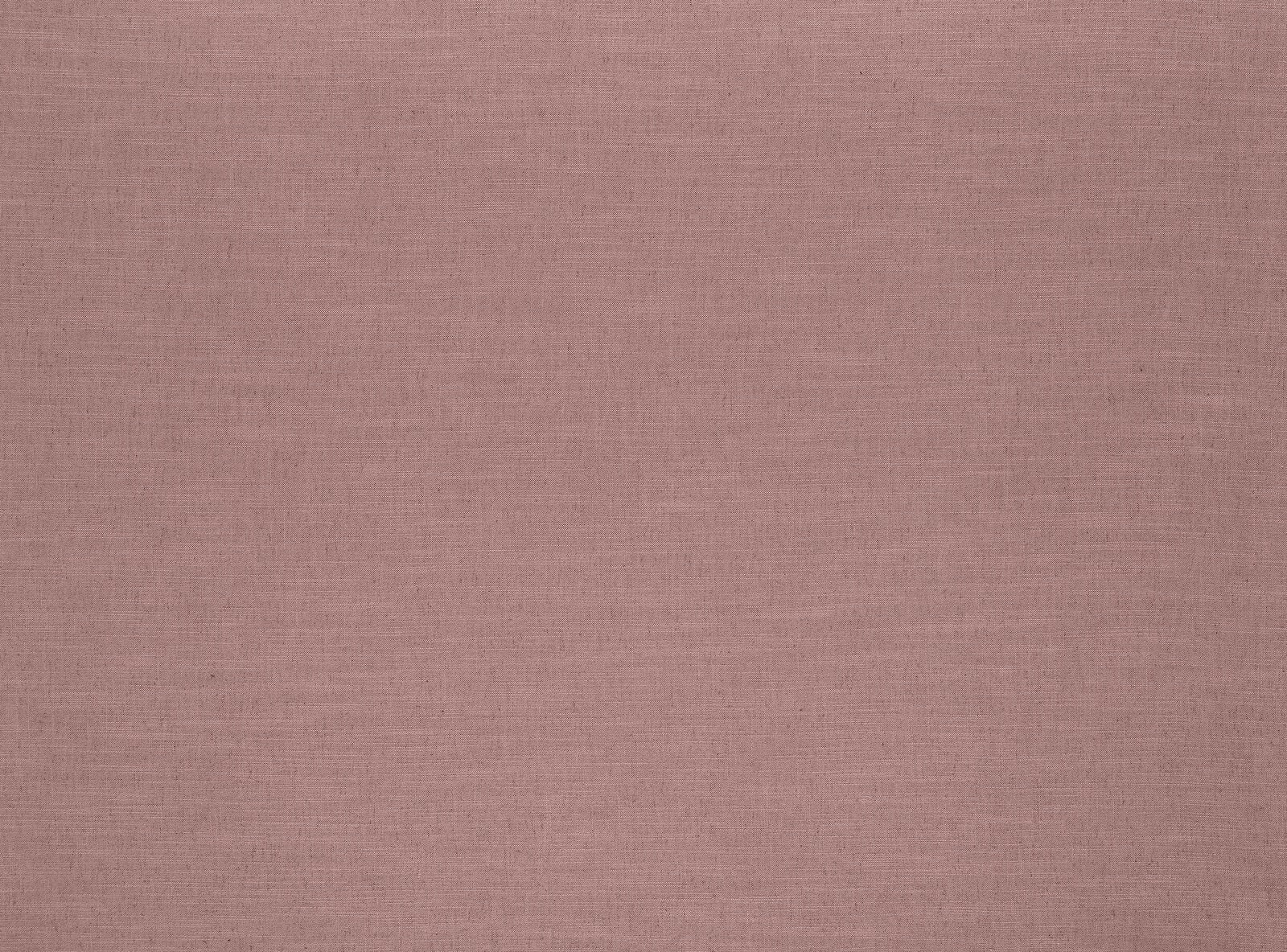Dusty rose plain fabric with fine linen-like weave and matte texture