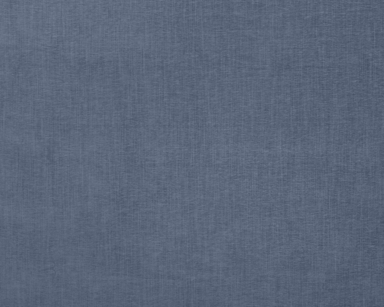Muted denim blue plain woven fabric with fine textured surface
