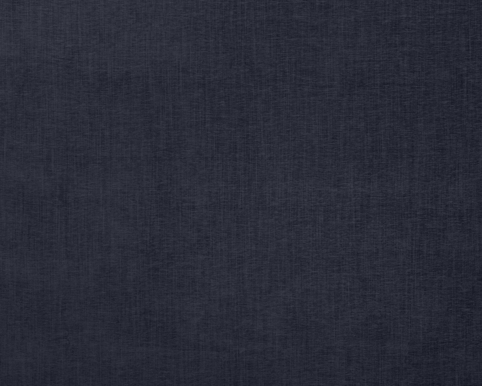 Dark ink navy plain woven fabric swatch with fine subtle texture