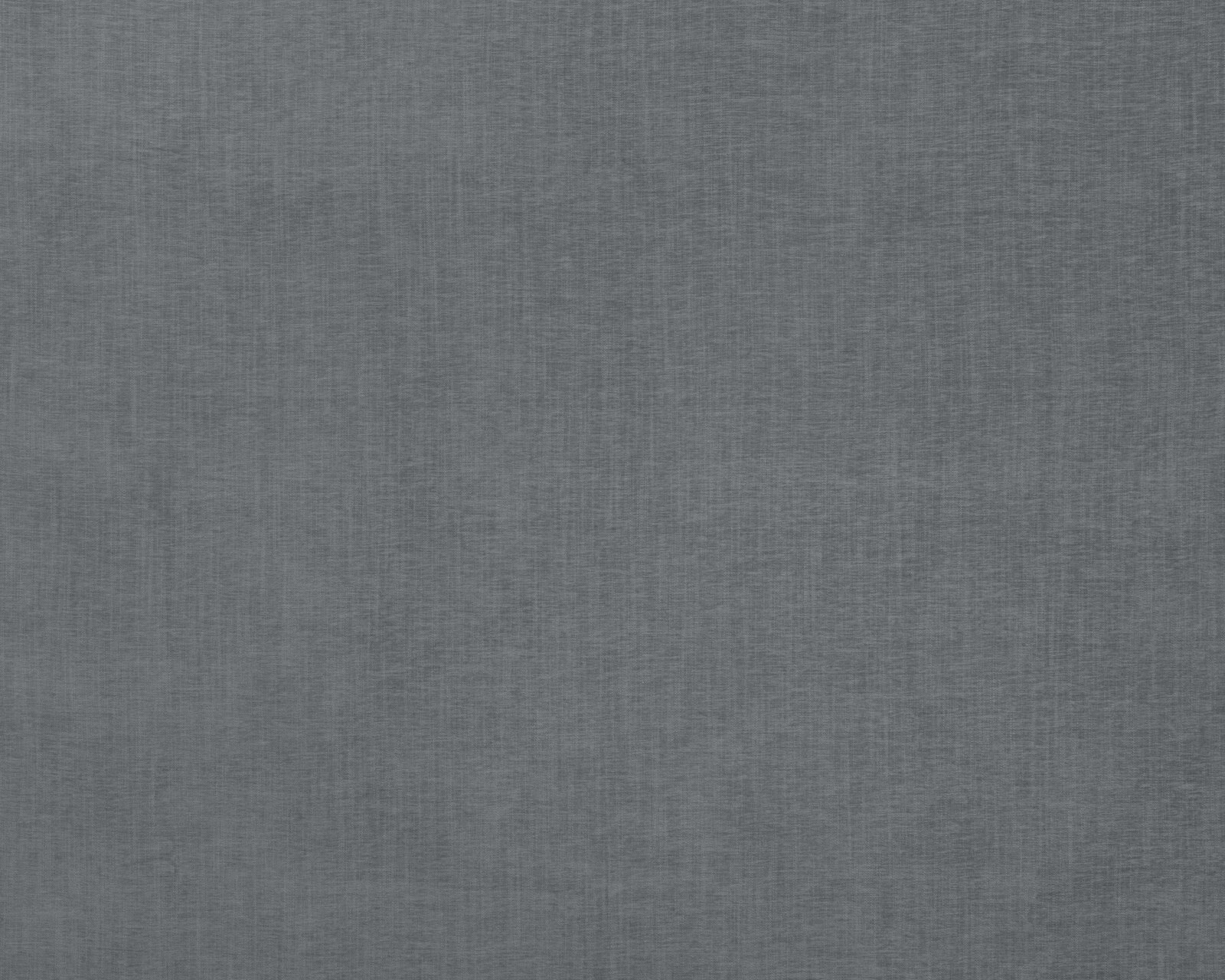 Close-up of a cool slate grey plain woven fabric with fine texture