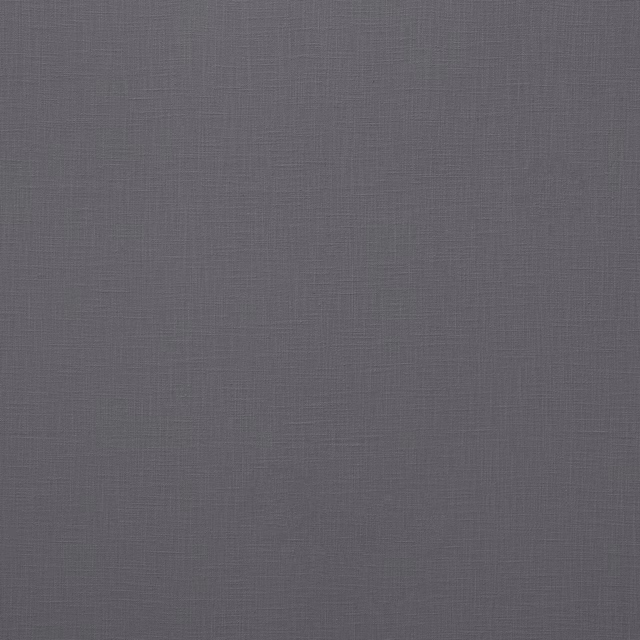 Close-up of cool flint grey plain woven fabric with a fine linen texture