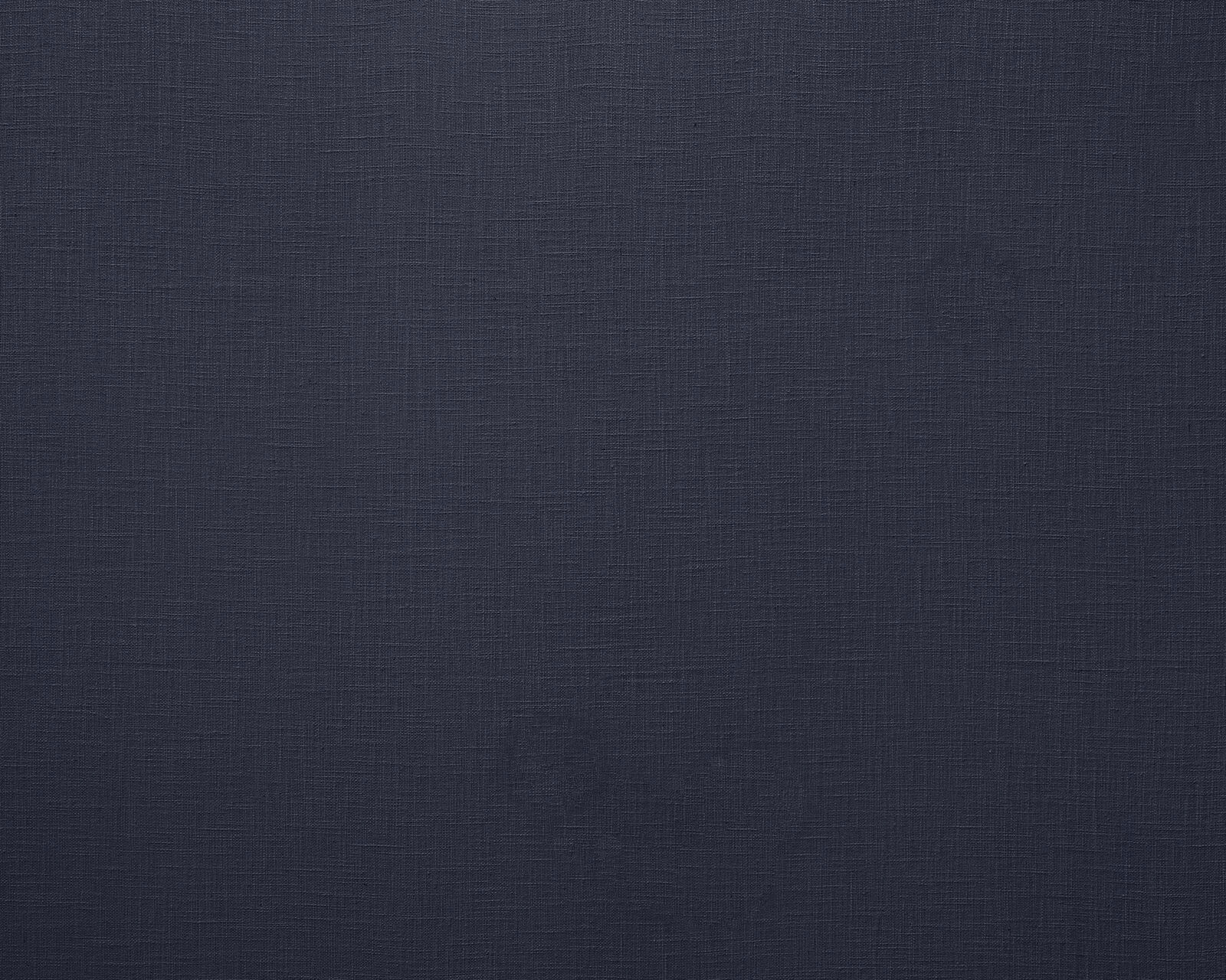 Deep navy plain woven fabric with a subtle linen texture