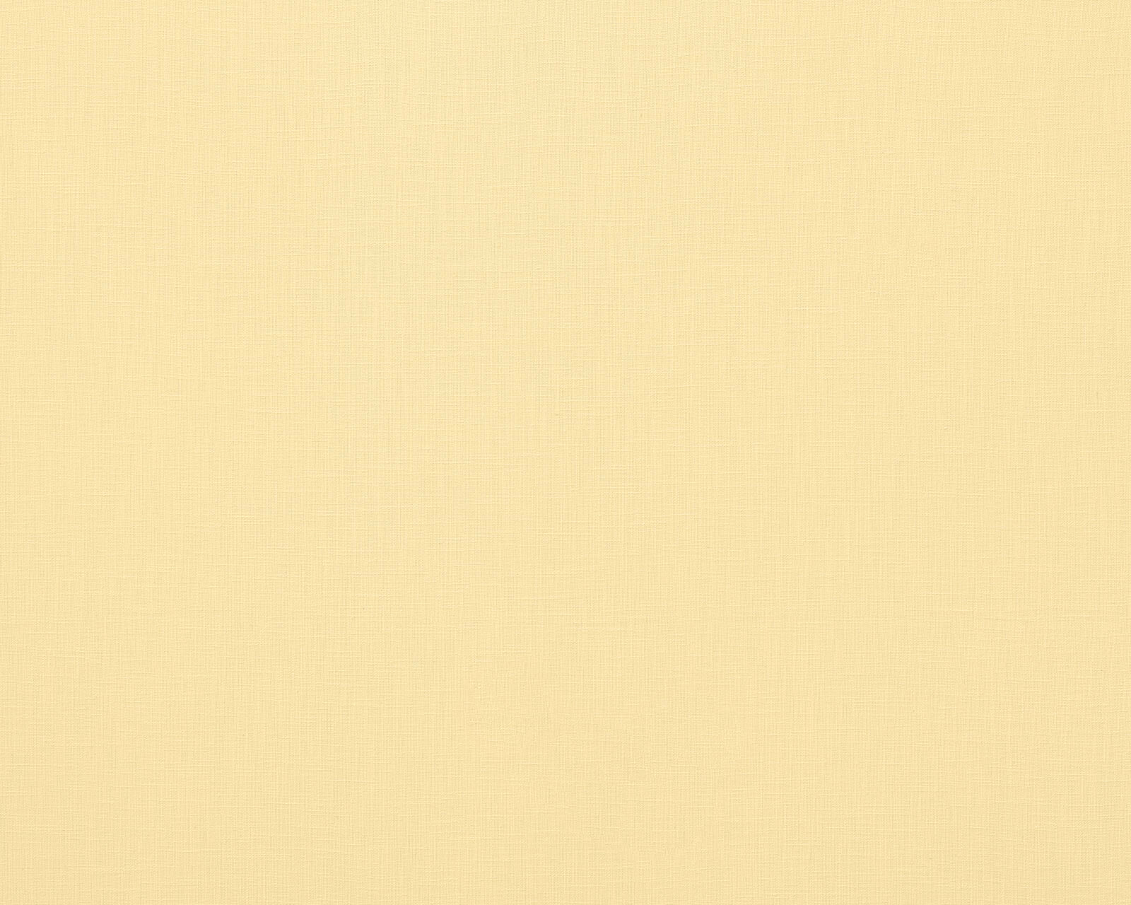 Pale lemon-yellow plain woven fabric with a soft natural texture