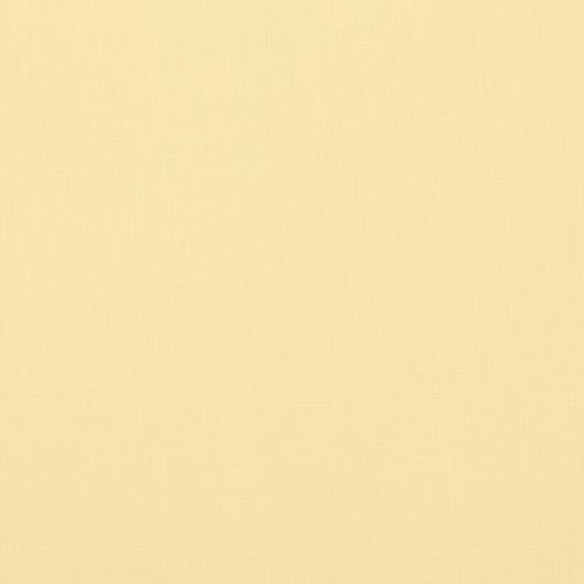 Pale lemon-yellow plain woven fabric with a soft natural texture