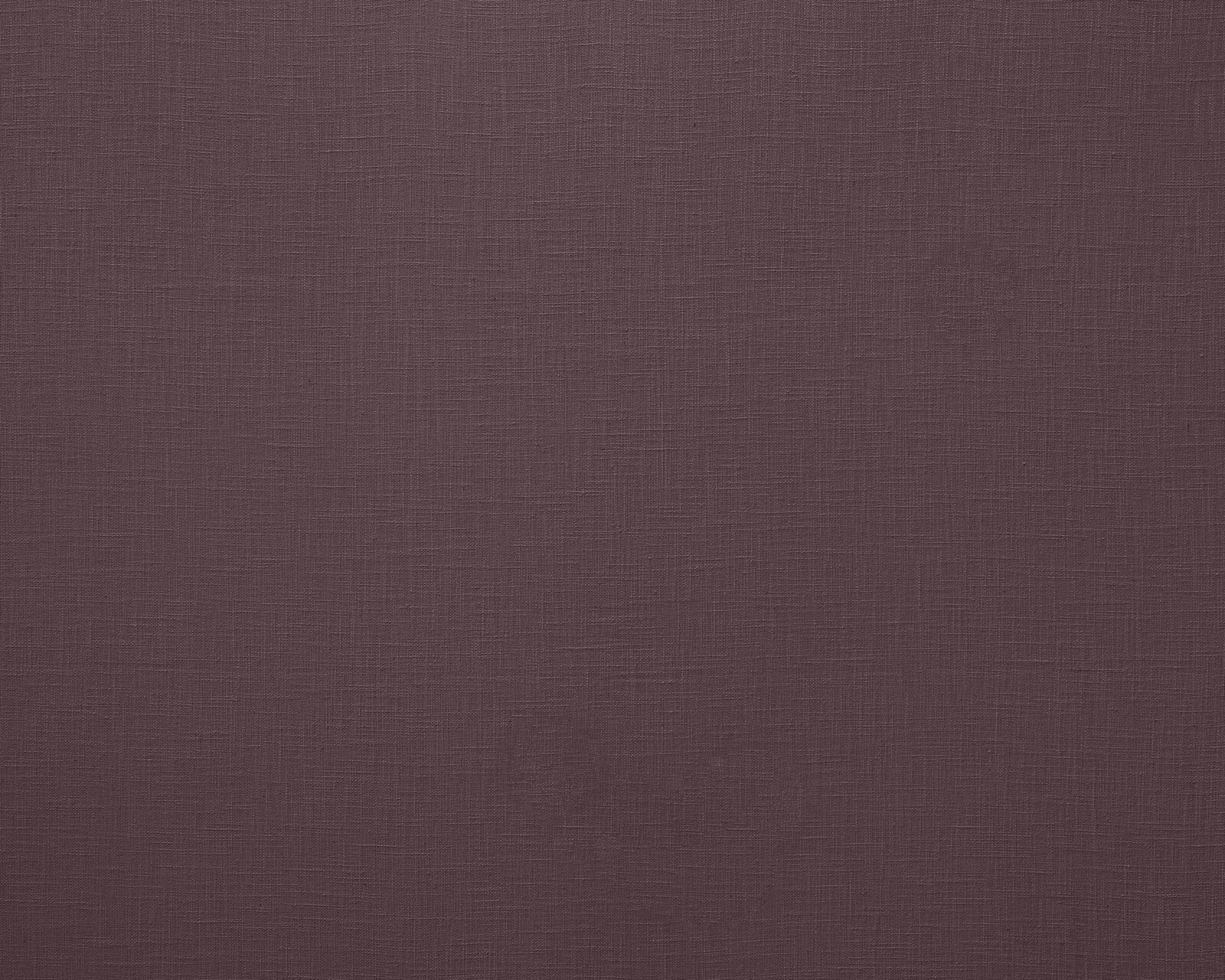 Deep mulberry plain weave fabric with a softly textured linen-cotton surface