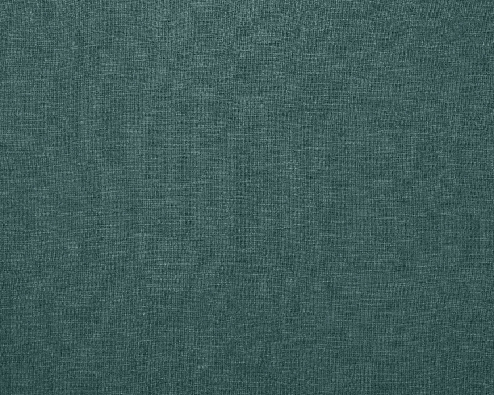 Muted peacock teal plain fabric with a fine linen-rich weave