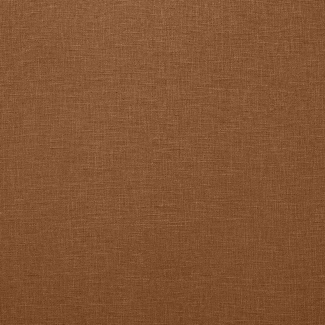 Warm rust-brown plain woven fabric with a fine linen texture