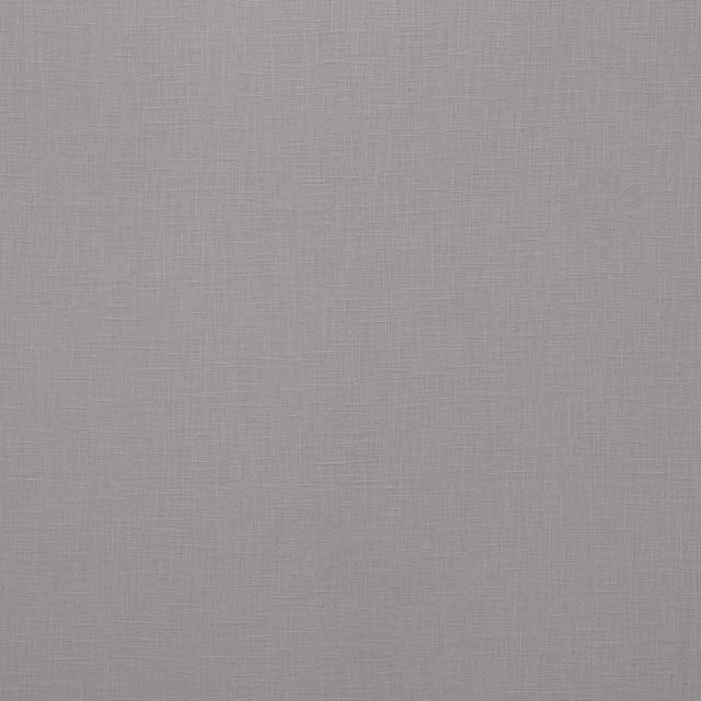 Close-up of a soft silver-grey plain woven fabric with fine linen texture