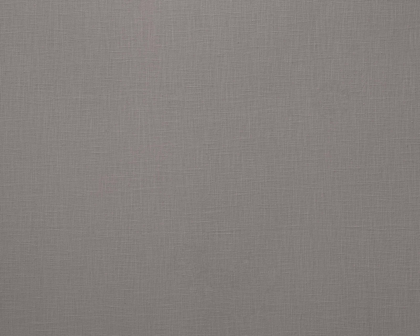 Soft smoke-grey plain fabric with a fine cotton-linen weave