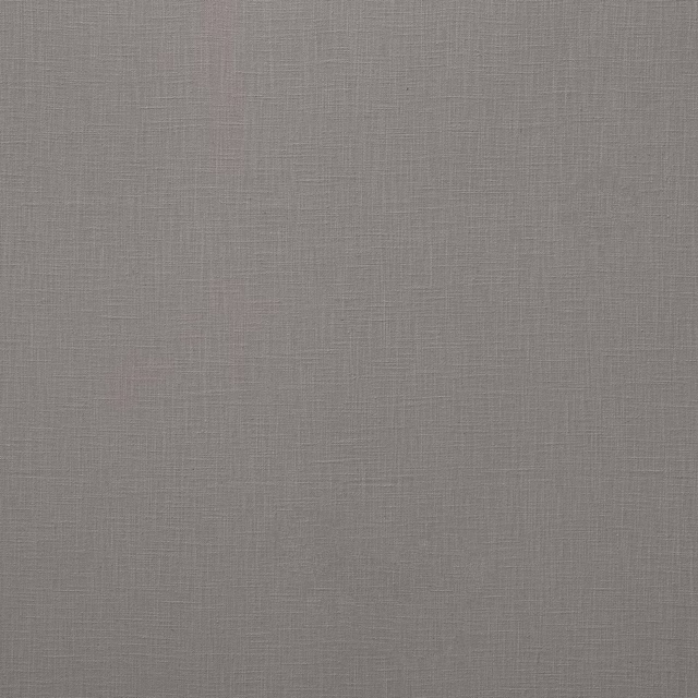 Soft smoke-grey plain fabric with a fine cotton-linen weave