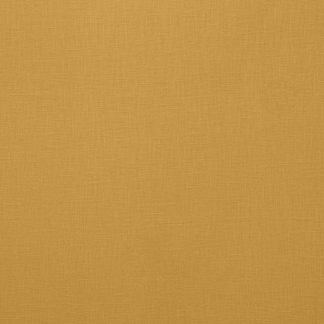 Plain sunflower-gold woven fabric with fine linen-like texture