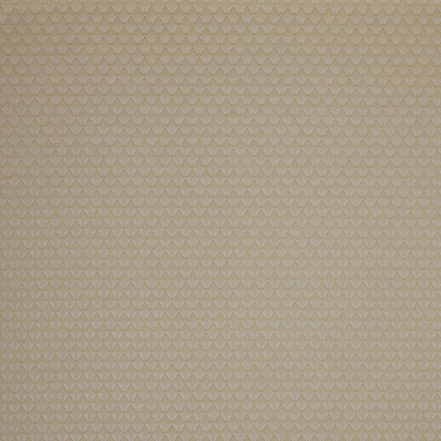 Champagne cream geometric woven fabric swatch with small repeating diamond motif