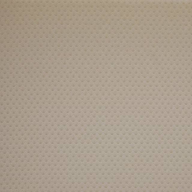 Warm beige geometric drapery fabric with fine diamond and chevron texture