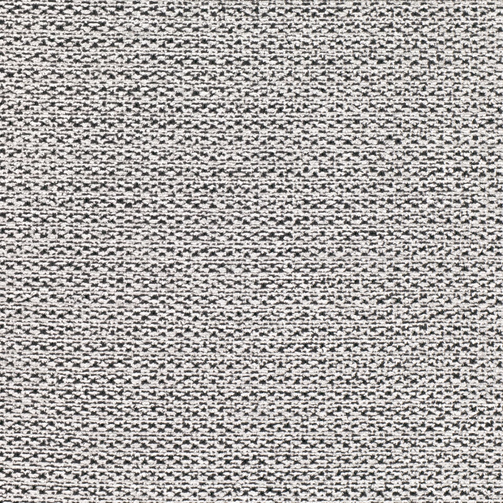 Cool grey textile with dense black flecks and broken horizontal weave