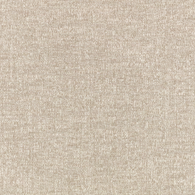 Warm taupe-beige fabric with dense irregular pebble-like woven texture