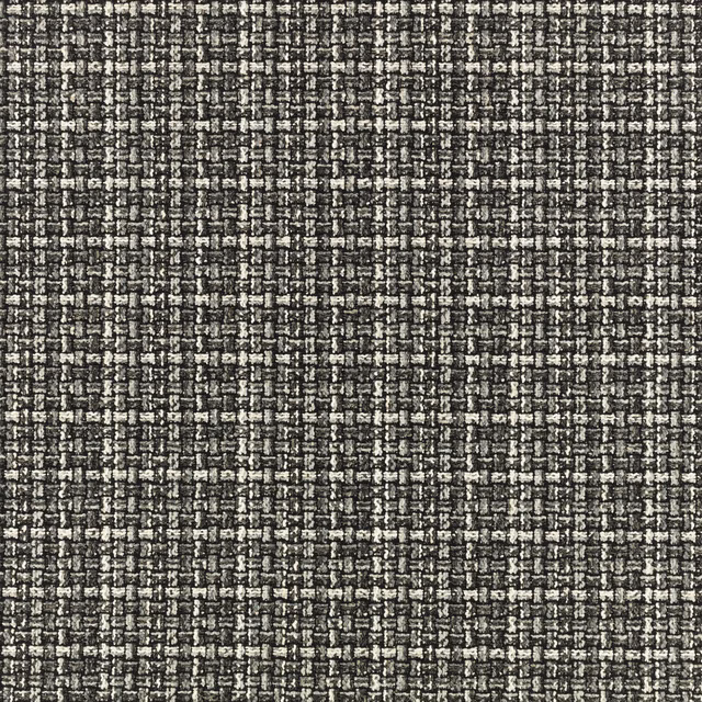 Charcoal-grey woven textile with a small irregular pale grid and flecked tactile surface