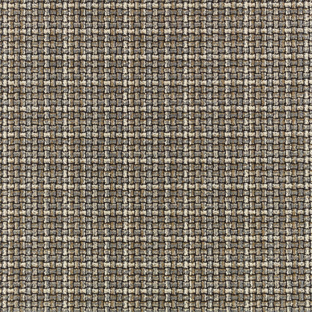 Close-up of Ruban Oxide’s charcoal and oxide-brown irregular woven grid texture