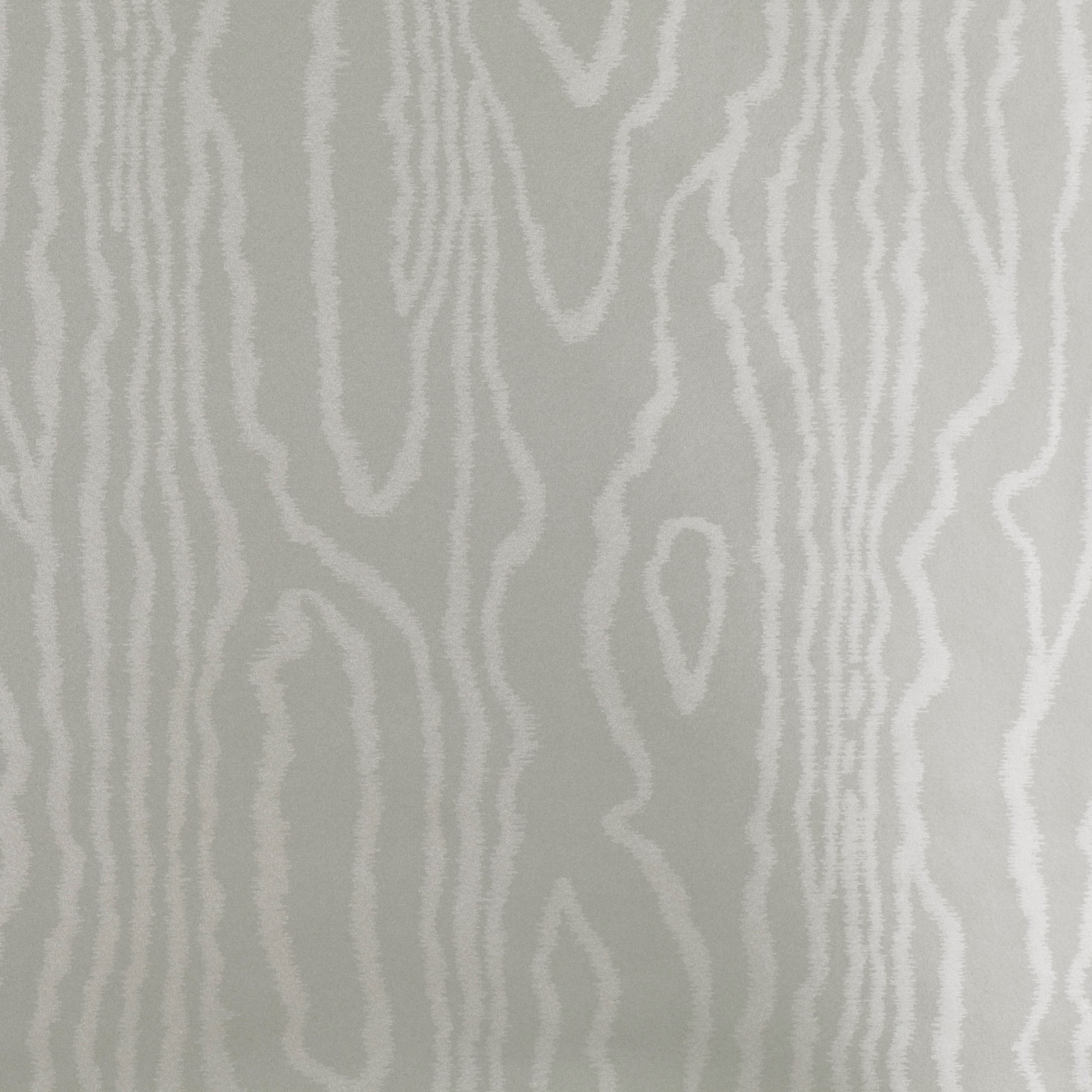 Cool steel-grey wallpaper with pale vertical woodgrain lines and branching abstract contours