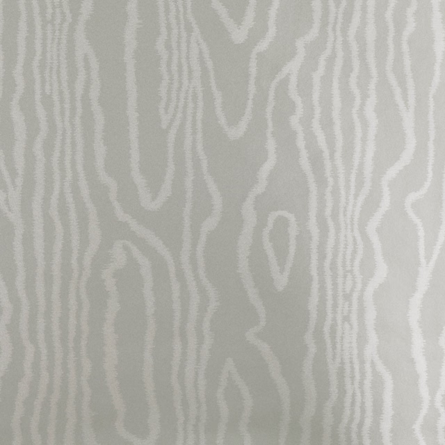 Cool steel-grey wallpaper with pale vertical woodgrain lines and branching abstract contours