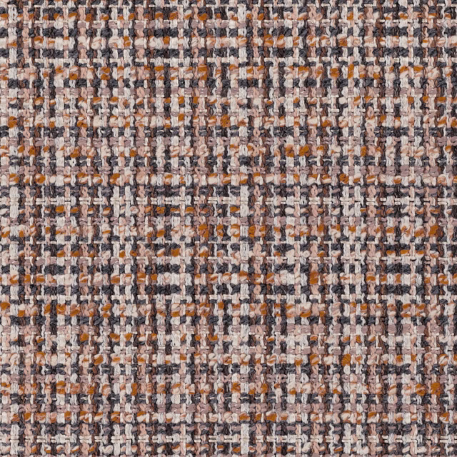 Chunky cream, taupe, charcoal and rust flecked woven upholstery texture