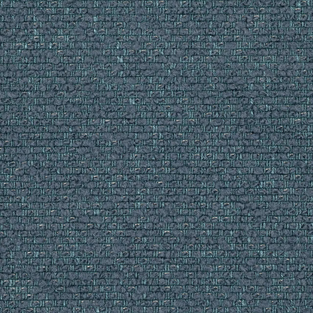 Blue-charcoal woven swatch with dense irregular rectangular texture and cool grey highlights
