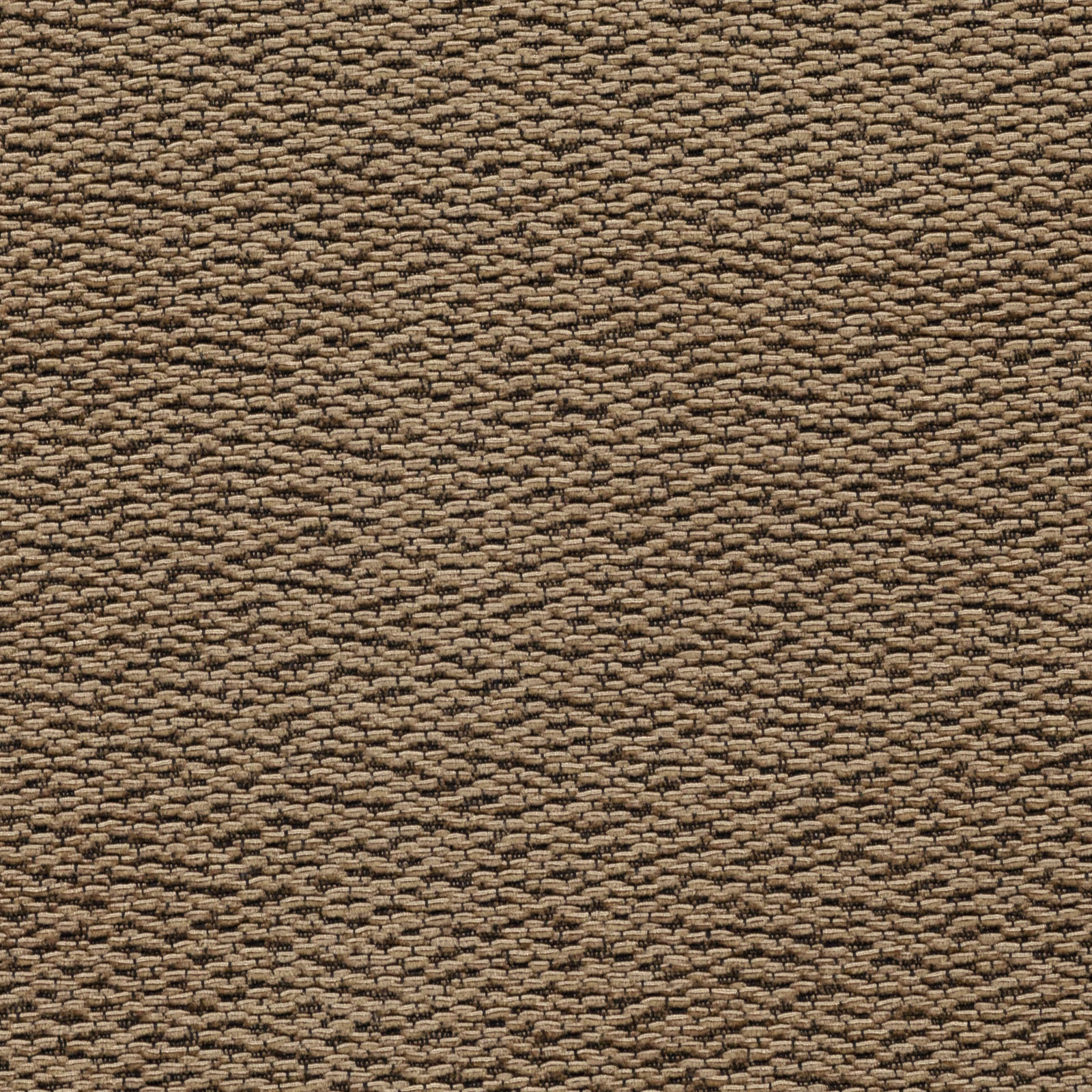 Warm muscovado-brown woven fabric with taupe flecks and chunky horizontal texture