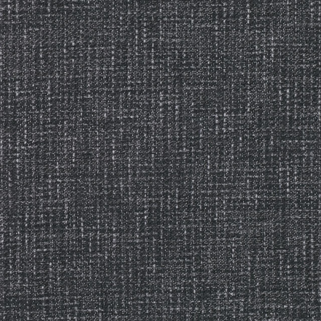 Charcoal-black Ariana Carbon fabric with pale flecks and irregular vertical woven texture