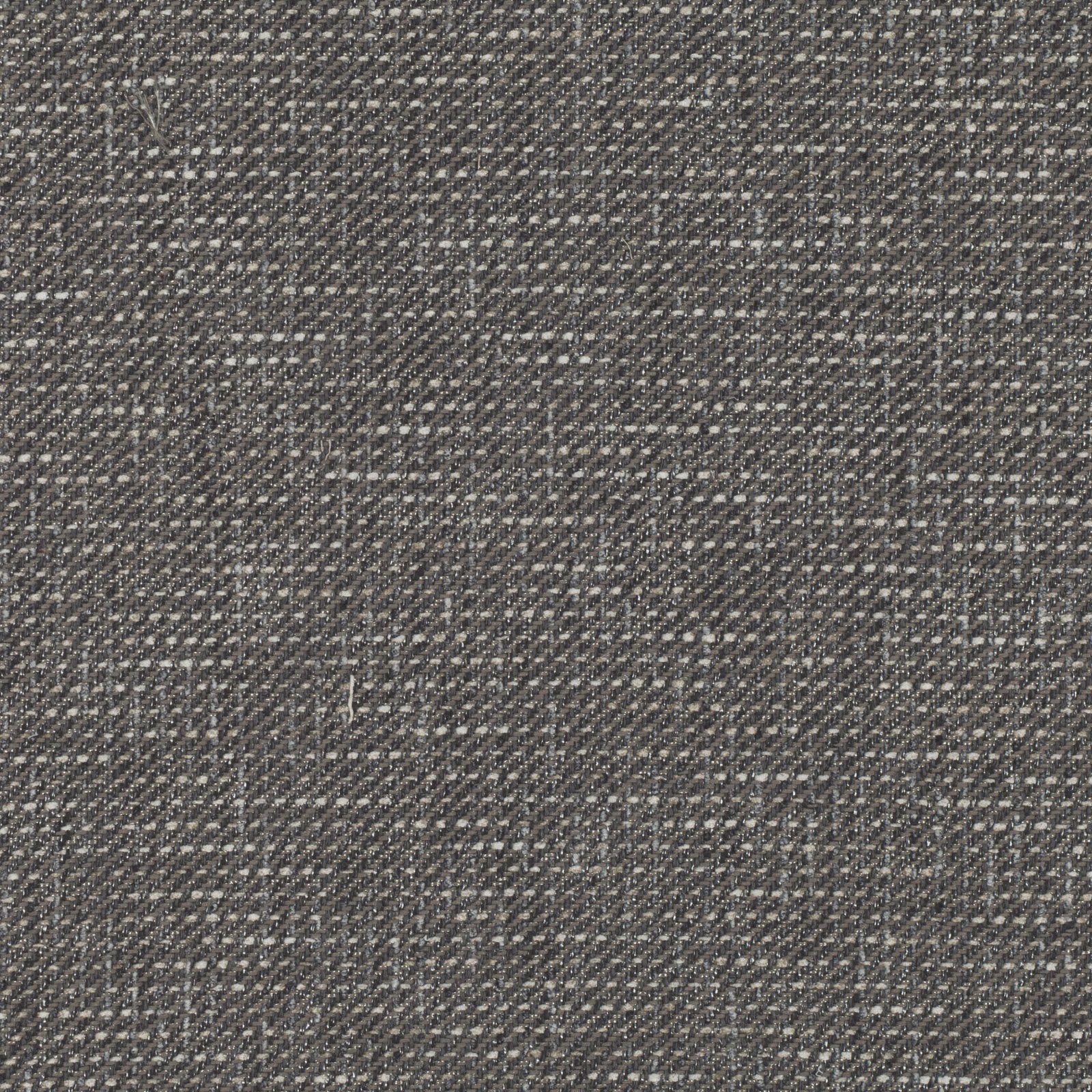 Dark umber woven textile with pale flecks and an irregular checked grid