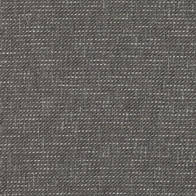 Dark umber woven textile with pale flecks and an irregular checked grid