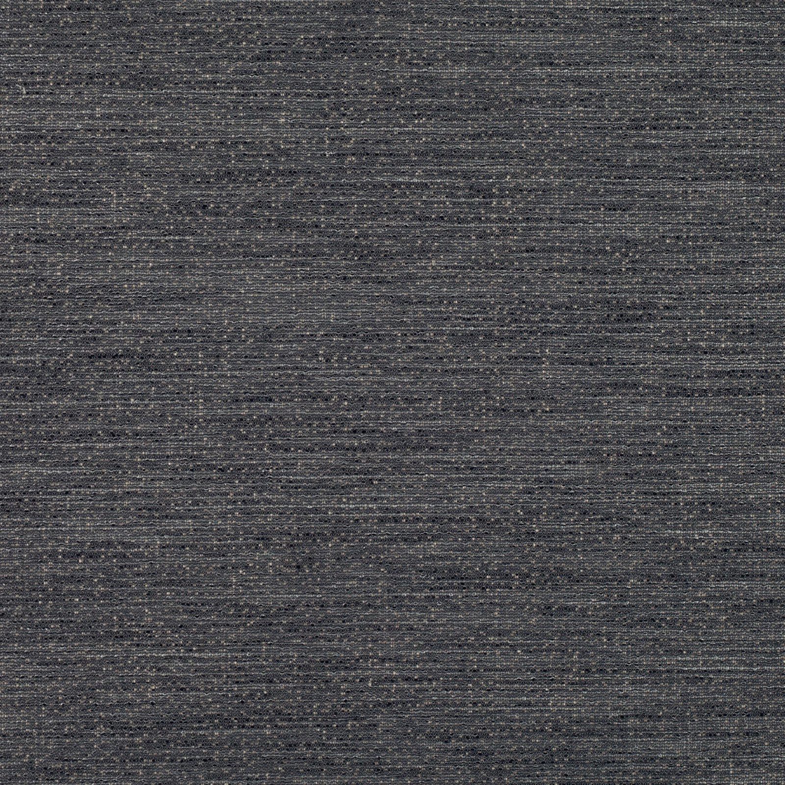 Dark anthracite textile with fine horizontal slub lines and subtle pale flecks