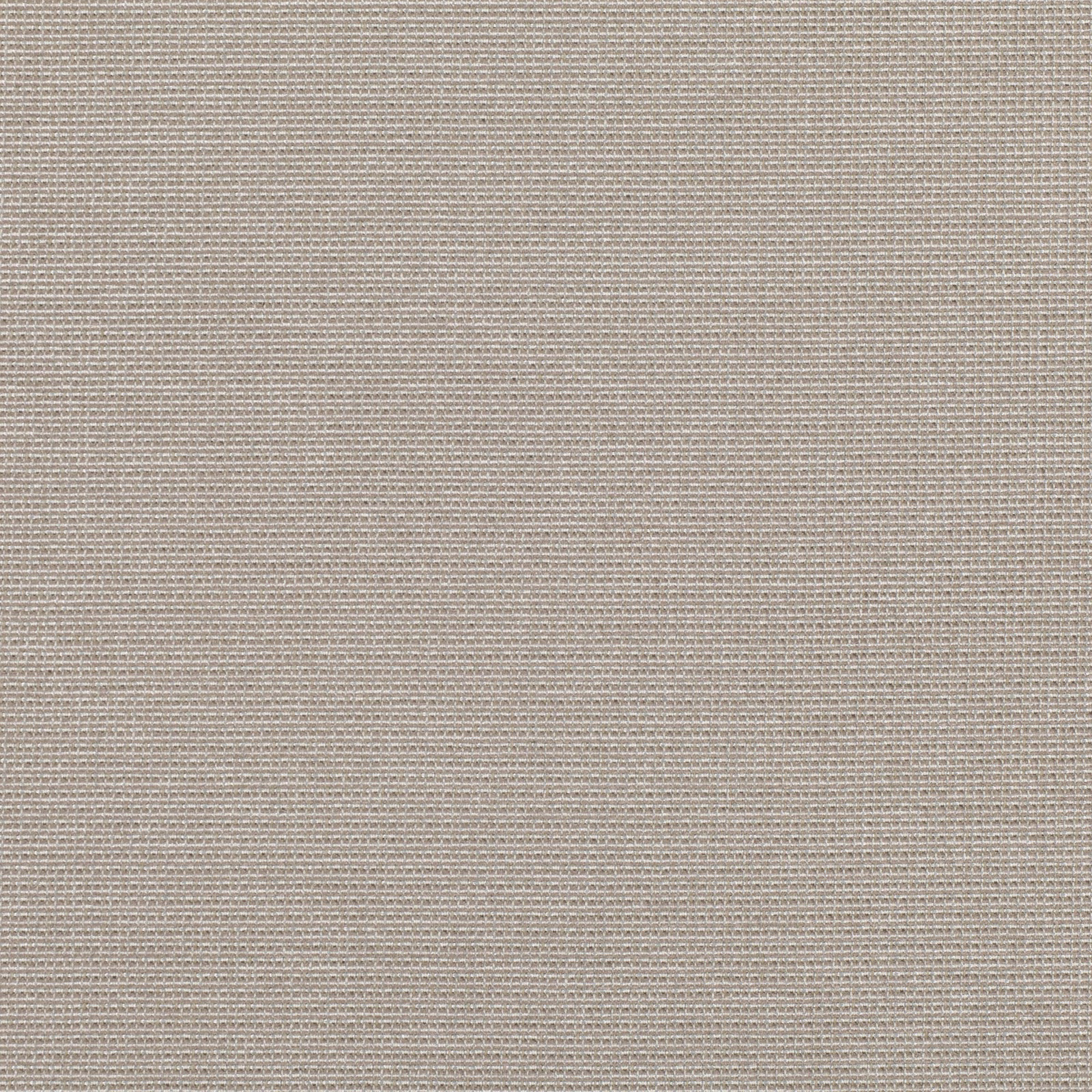 Close view of buff beige fabric with fine horizontal taupe weave