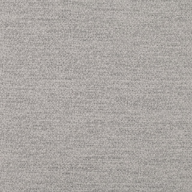 Close-up of finely woven White Pepper fabric in pale grey with charcoal flecks