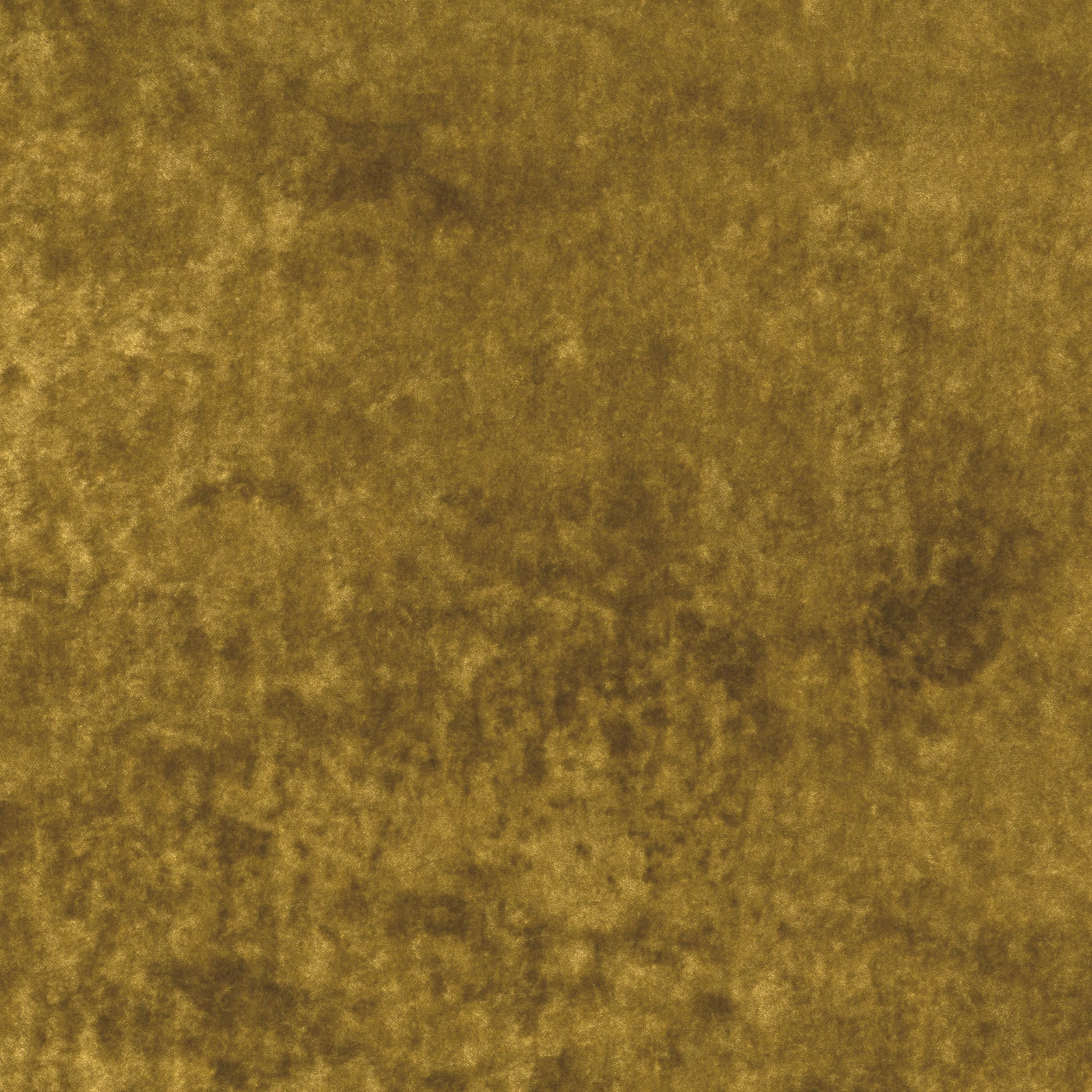 Mottled olive-gold plush fabric with soft brown shading and a subtly reflective surface