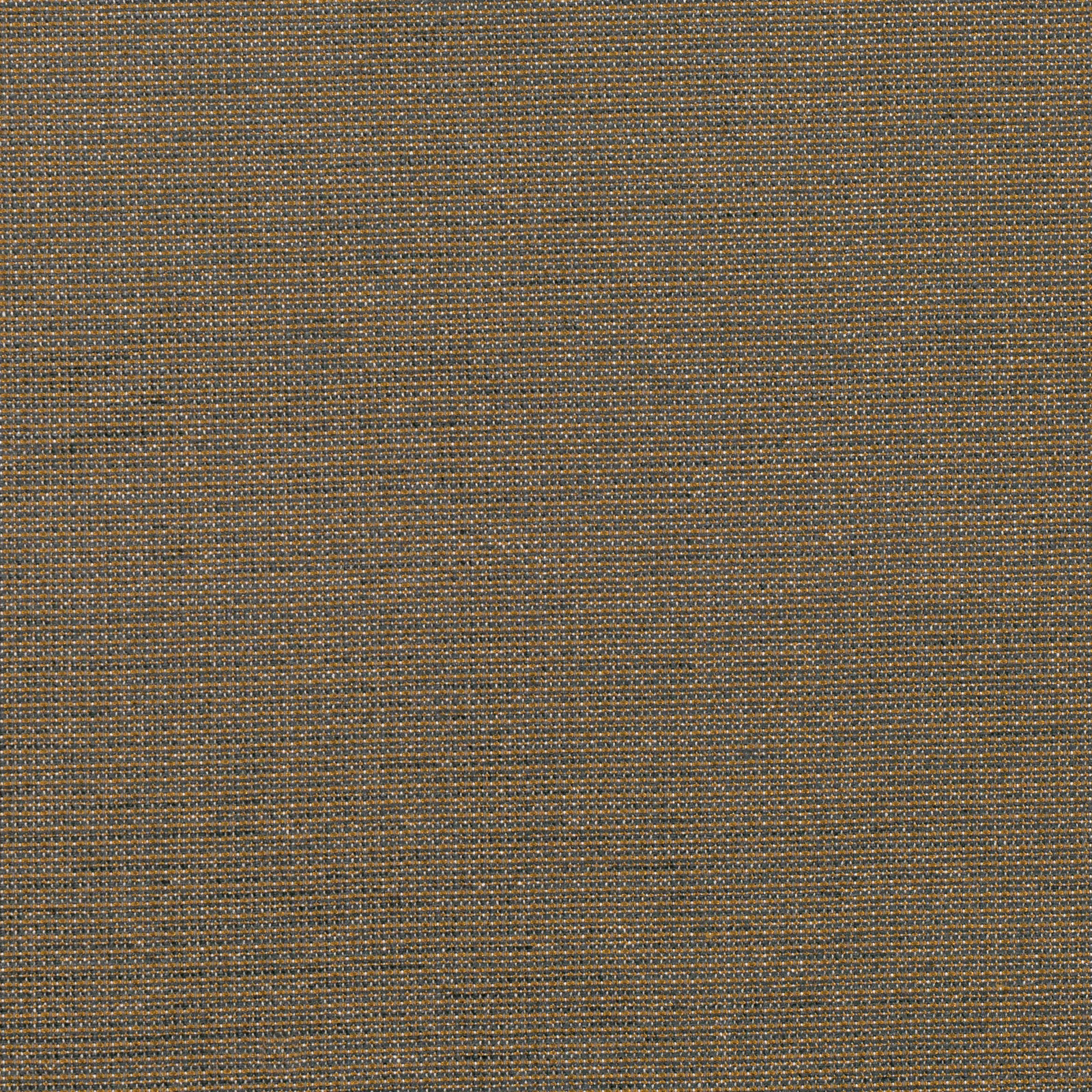 Warm ochre-brown woven fabric with blue-grey flecks and a fine grid texture