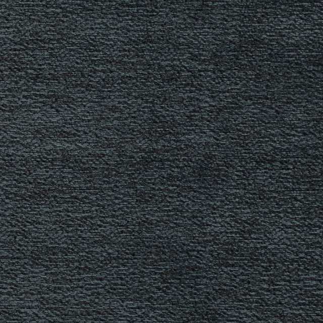 Blue-charcoal woven fabric with fine irregular horizontal striations and a softly heathered texture