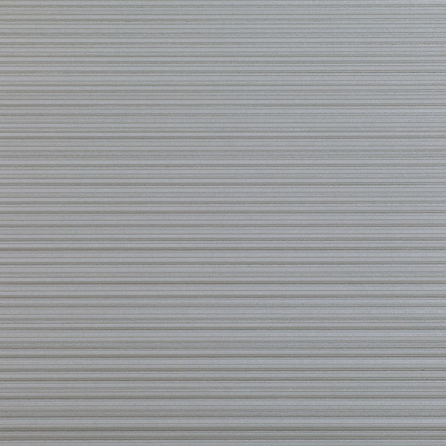 Cool glacier-grey wallpaper with fine horizontal silver and graphite striations