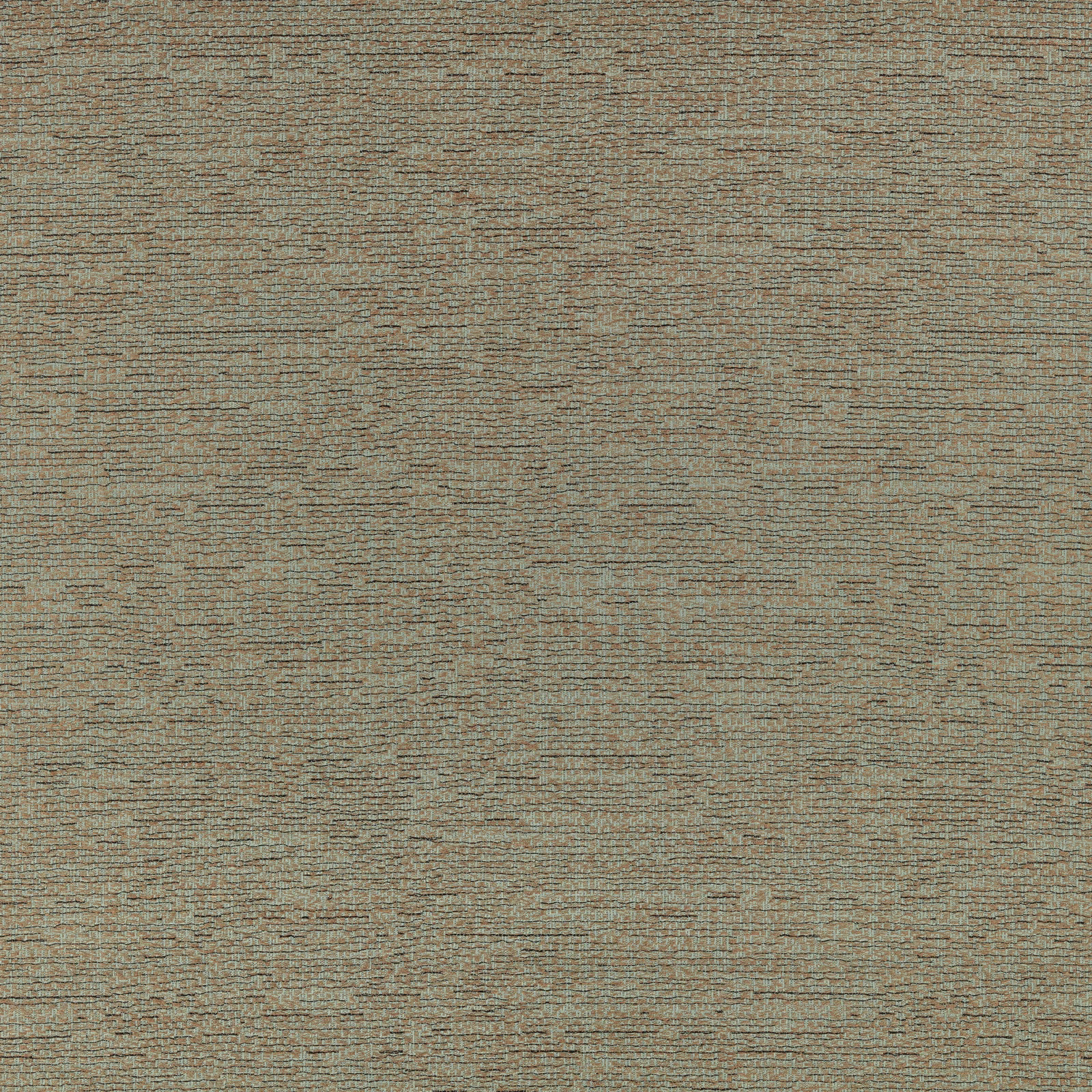 Muted jadeite-green woven textile with fine horizontal taupe and grey striations